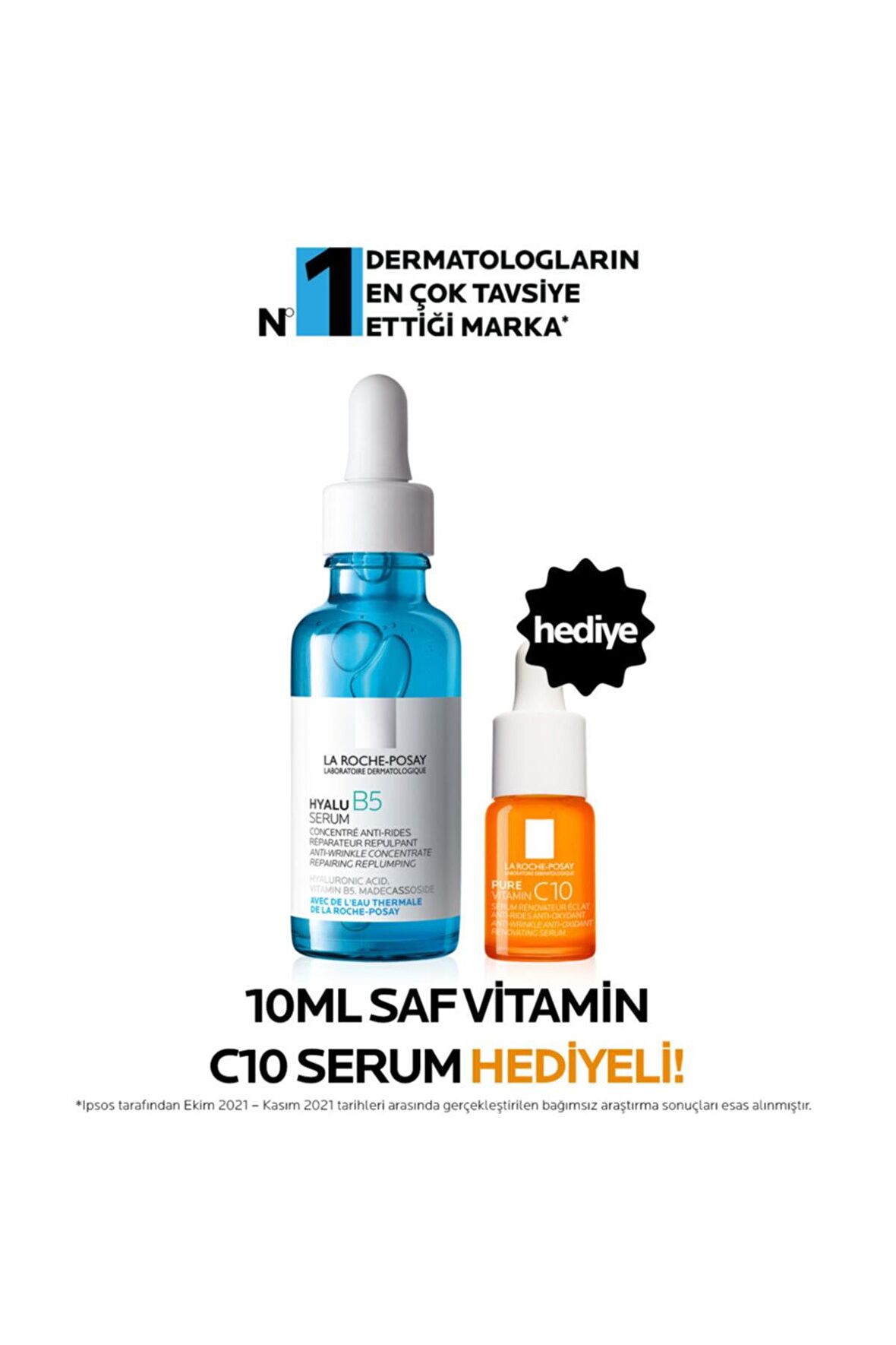 La Roche Posay Hyalu B5 Serum 30 ml + Vitamin C10 Serum 10 ml  Işıltı Veren Dolgunluk Seti